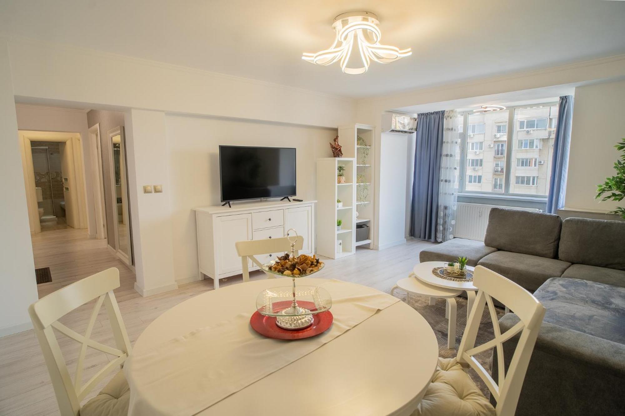 Apartmán Luxury 2Br On Decebal Avenue Bukurešť Exteriér fotografie